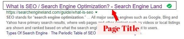 On-Page SEO (Page Title)